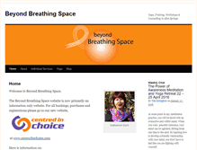 Tablet Screenshot of beyondbreathingspace.com
